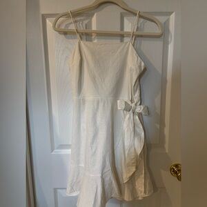 Express linen-blend dress